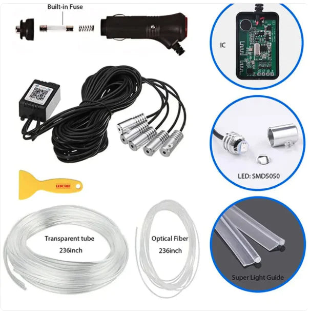 Luces ambientales para coche