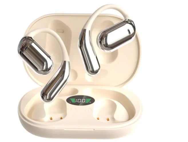 Auriculares Bluetooth con pantalla LED para montar en la oreja (un juego)